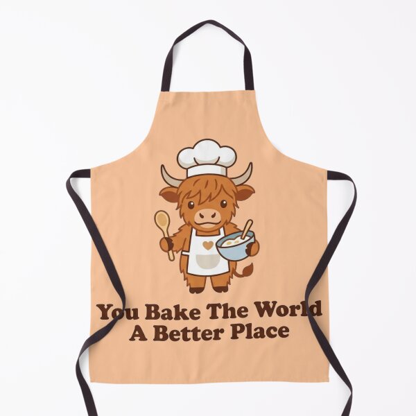 Item preview,  You Bake The World A Better Place Funny Baking Pun designed and sold by Neon Bones Studio.