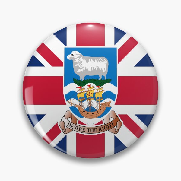 Aperçu de l'œuvre Drapeau circulaire des îles Falkland FK créée et vendue par shitpostee.