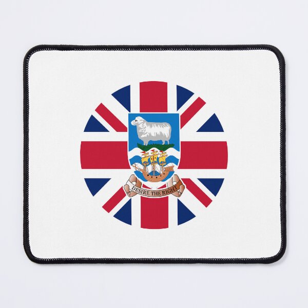 Artikelvorschau, Falklandinseln Kreisflagge FK entworfen und verkauft von shitpostee.