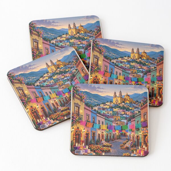 Item preview, Dia de muertos Mexico — Guanajuato — Golden Colonial Dreams designed and sold by DibujandoPorfa.