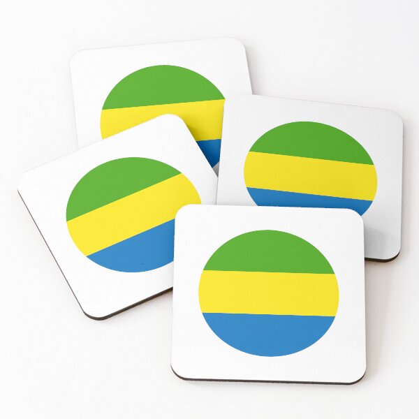 Item preview, Gabon Circle Flag GA designed and sold by shitpostee.