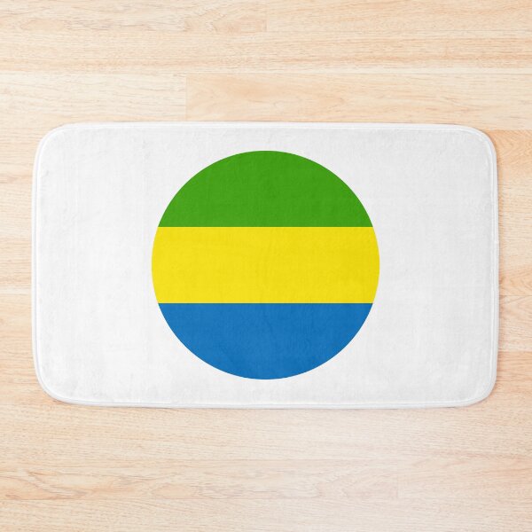 Item preview, Gabon Circle Flag GA designed and sold by shitpostee.