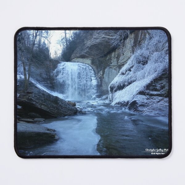 Item preview, Looking Glass Falls in Winter designed and sold by Christopher Guilkey Photography .