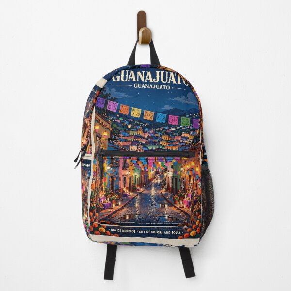 Item preview, Dia de muertos night Mexico — Guanajuato — Golden Colonial Dreams designed and sold by DibujandoPorfa.