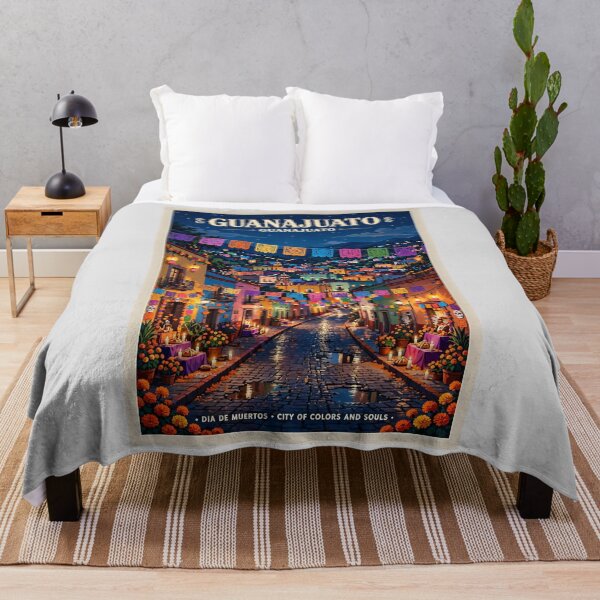 Item preview, Dia de muertos night Mexico — Guanajuato — Golden Colonial Dreams designed and sold by DibujandoPorfa.