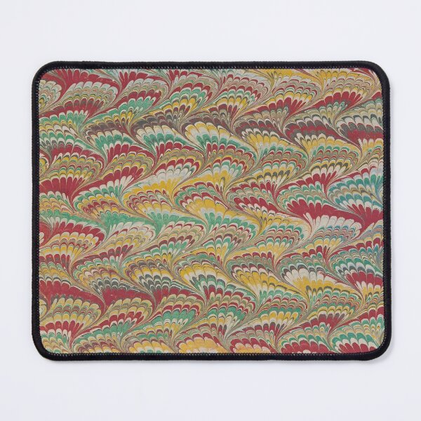 Item preview, Antique Marbling Pattern Festive Red Gold Green designed and sold by footnotes-club.