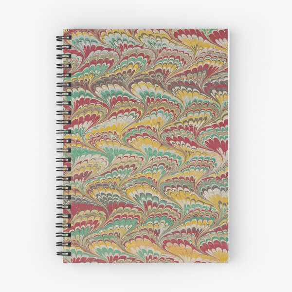 Item preview, Antique Marbling Pattern Festive Red Gold Green designed and sold by footnotes-club.
