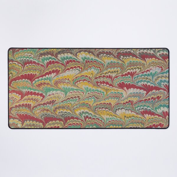 Item preview, Antique Marbling Pattern Festive Red Gold Green designed and sold by footnotes-club.