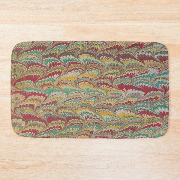 Item preview, Antique Marbling Pattern Festive Red Gold Green designed and sold by footnotes-club.