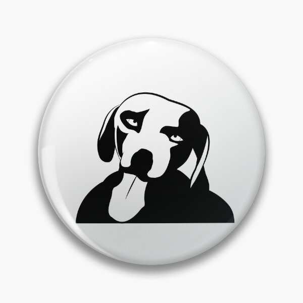 Item preview, Black and white illustration of a Weimaraner dog designed and sold by AngelTraz.