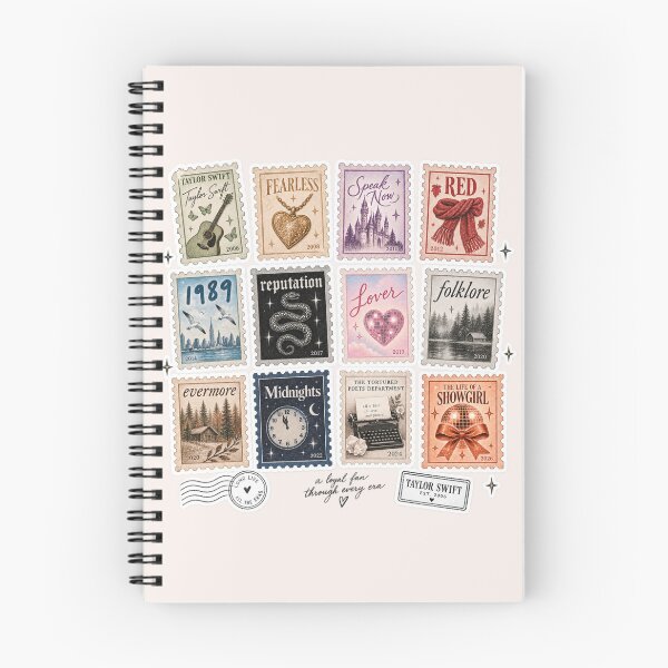 Item preview, Taylor Swift Eras Vintage Postage Stamp Collection – Swiftie Album Aesthetic Sticker designed and sold by taylorvinyls.