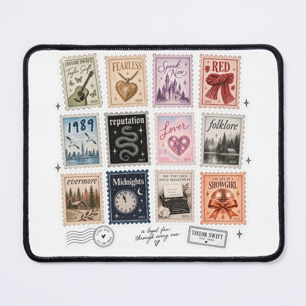 Item preview, Taylor Swift Eras Vintage Postage Stamp Collection – Swiftie Album Aesthetic Sticker designed and sold by taylorvinyls.