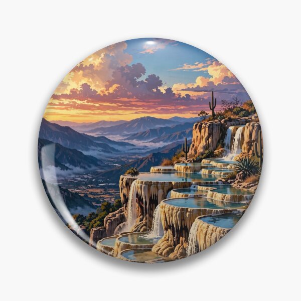 Item preview, Mexico — Hierve el Agua — Petrified Waterfalls designed and sold by DibujandoPorfa.