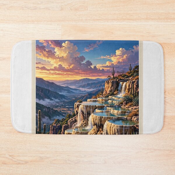 Item preview, Mexico — Hierve el Agua — Petrified Waterfalls designed and sold by DibujandoPorfa.