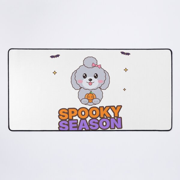 Item preview, Spooky Season Poodle with Pumpkin – Cute Halloween Poodle designed and sold by DoodleWoofs.