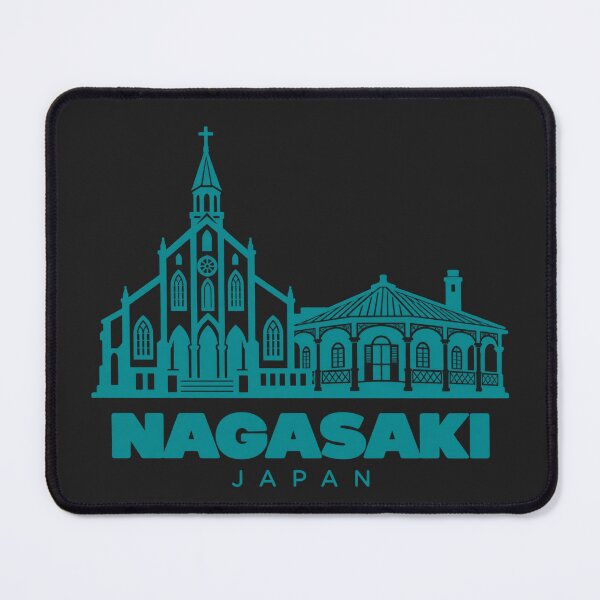Item preview, Nagasaki Nagasaki Japan Line Art Landmark Poster designed and sold by CMYKStudio.