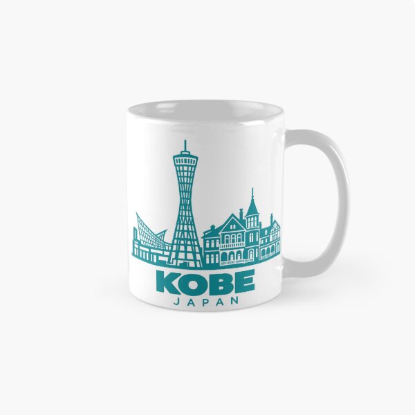 Item preview, Kobe Hyogo Japan Line Art Skyline Poster designed and sold by CMYKStudio.
