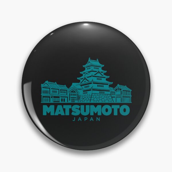 Artikelvorschau, Matsumoto Nagano Japan Linienkunst Wahrzeichen Poster entworfen und verkauft von CMYKStudio.