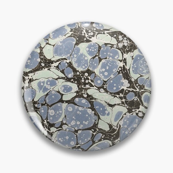 Item preview, Vintage Stone Marbling Pattern Powder Blue Mint designed and sold by footnotes-club.