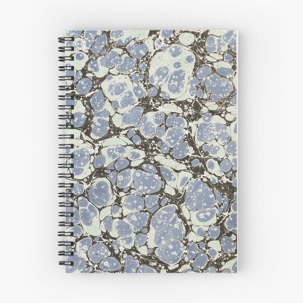 Item preview, Vintage Stone Marbling Pattern Powder Blue Mint designed and sold by footnotes-club.