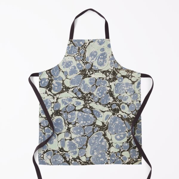 Item preview, Vintage Stone Marbling Pattern Powder Blue Mint designed and sold by footnotes-club.
