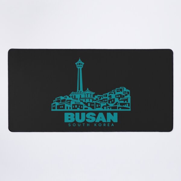 Artikelvorschau, Busan Südkorea Linienkunst-Skyline-Poster entworfen und verkauft von CMYKStudio.
