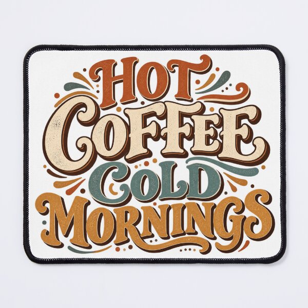 Item preview, Hot coffee cold mornings designed and sold by NarsAnna.