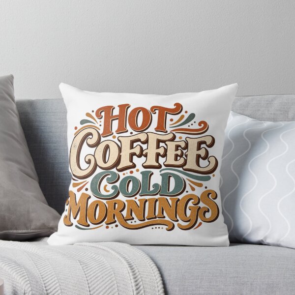 Item preview, Hot coffee cold mornings designed and sold by NarsAnna.