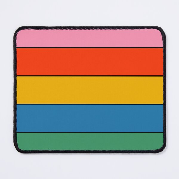 Item preview, Six Stripes Colorful Retro Modern Black-Framed Stripe Pattern  designed and sold by kierkegaard.