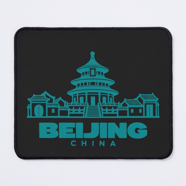 Artikelvorschau, Peking, China – Wahrzeichen-Poster mit Linienkunst entworfen und verkauft von CMYKStudio.