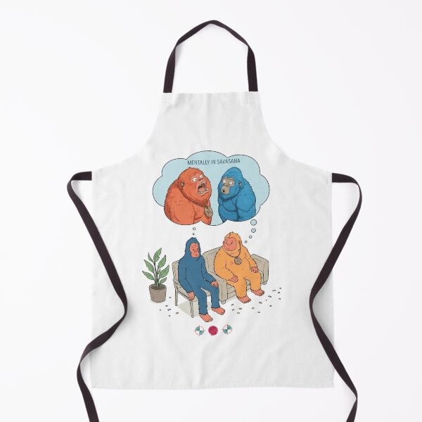 Item preview, Mentally in Savasana - Funny Bigfoot and Sasquatch Yoga Meditation Art designed and sold by Whimsy Trail Co.
