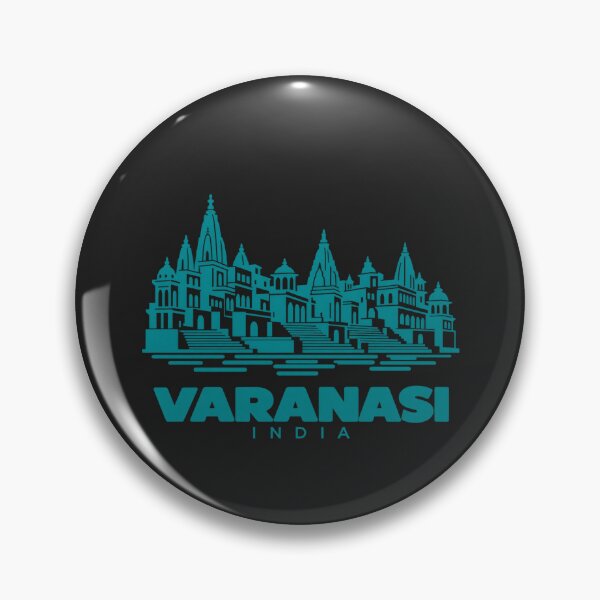 Item preview, Varanasi Uttar Pradesh India Line Art Landmark Poster designed and sold by CMYKStudio.
