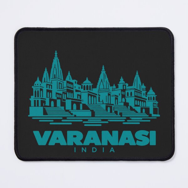 Item preview, Varanasi Uttar Pradesh India Line Art Landmark Poster designed and sold by CMYKStudio.