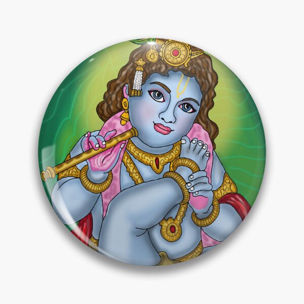 Item preview, Lord Krishna Digital Drawing | Hindu God Krishna Artwork  Description designed and sold by Harshit_Digital_Arts.