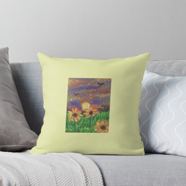 Item preview, Sunflower Fields Sunset Art Prints Posters Wall Art Magnet Home Coffee Cup Decoration TShirt Stationary Notebook Magnet Hat Kitchen Work School Office Redbubble Shop designed and sold by Saritas Boutique Shop.
