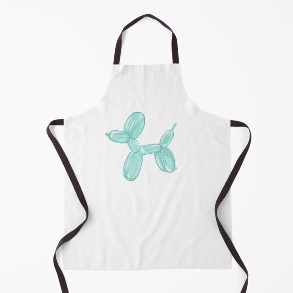 Item preview, Aqua Blue Balloon Dog – Cute Balloon Animal Pop Art designed and sold by BibidibuDesigns.