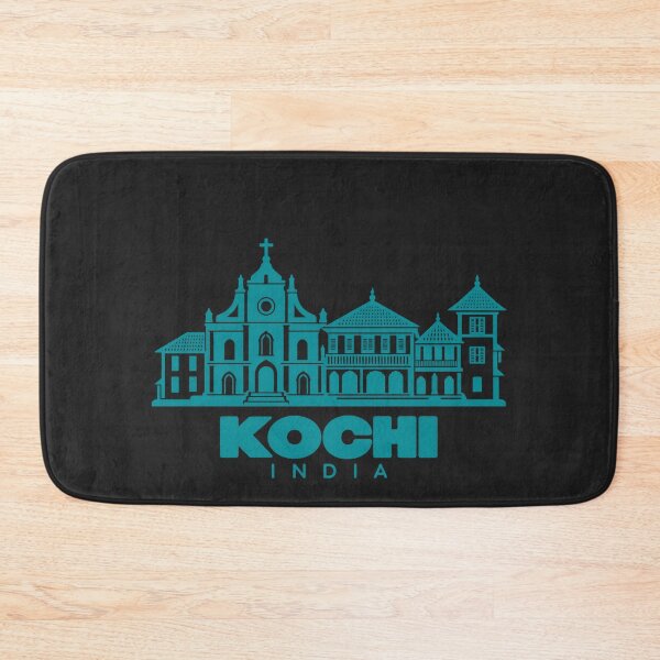 Item preview, Kochi Kerala India Line Art Coastline Poster designed and sold by CMYKStudio.