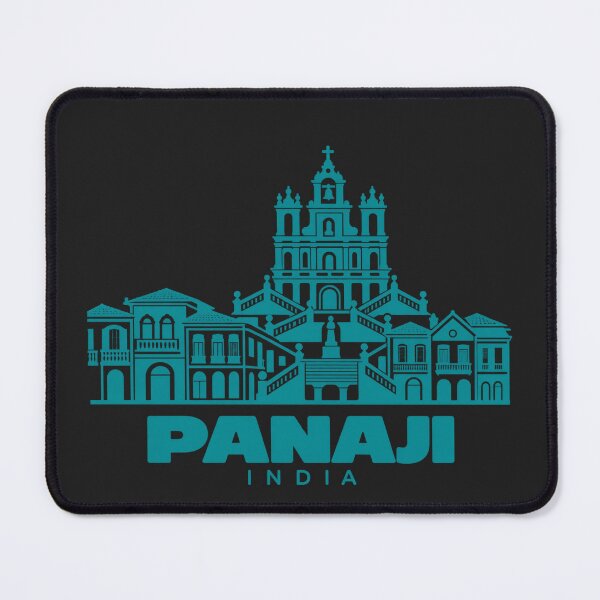 Item preview, Panaji Goa India Line Art Landmark Poster designed and sold by CMYKStudio.