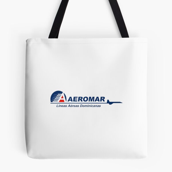 Item preview, Aeromar Lineas Aereas Dominicanas Airline Logo in Navy Blue and Red with Aircraft Silhouette designed and sold by Laura  W Hoover.