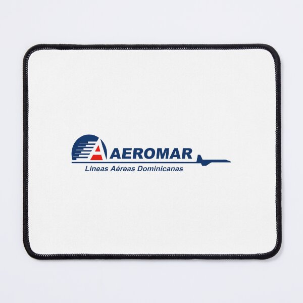 Item preview, Aeromar Lineas Aereas Dominicanas Airline Logo in Navy Blue and Red with Aircraft Silhouette designed and sold by Laura  W Hoover.