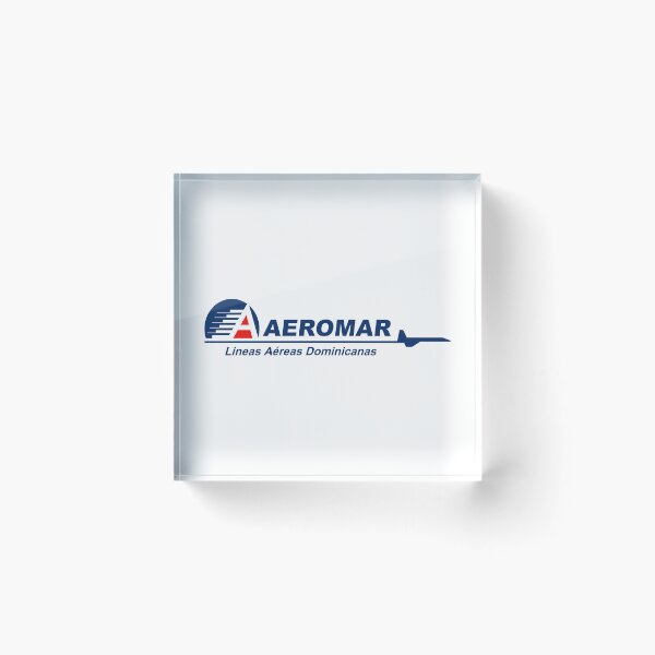 Item preview, Aeromar Lineas Aereas Dominicanas Airline Logo in Navy Blue and Red with Aircraft Silhouette designed and sold by Laura  W Hoover.