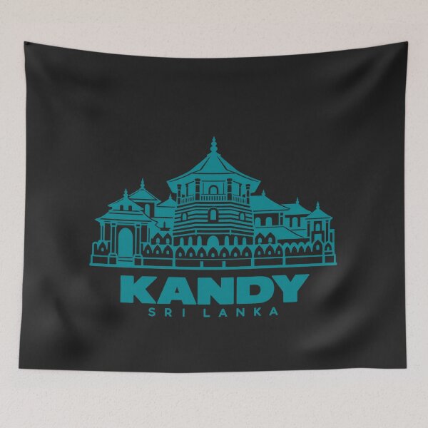Item preview, Kandy Sri Lanka Line Art Landmark Poster designed and sold by CMYKStudio.
