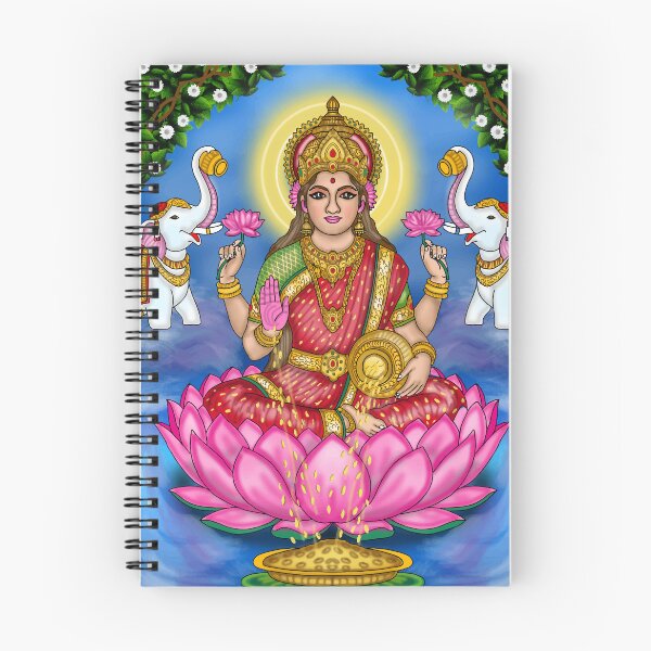 Item preview, Goddess Lakshmi Digital Drawing | Hindu Goddess of Wealth Artwork  Description designed and sold by Harshit_Digital_Arts.