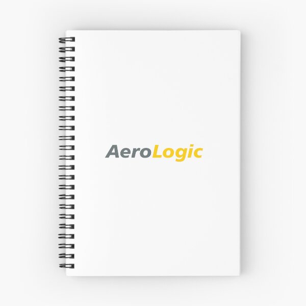 Item preview, AeroLogic Cargo Airline Logo in Gray and Yellow Modern Italic Typography designed and sold by Laura  W Hoover.