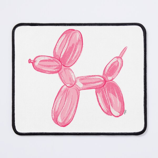 Item preview, Pink Balloon Dog – Cute Balloon Animal Pop Art designed and sold by BibidibuDesigns.