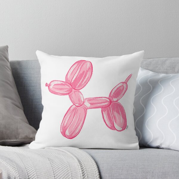 Item preview, Pink Balloon Dog – Cute Balloon Animal Pop Art designed and sold by BibidibuDesigns.