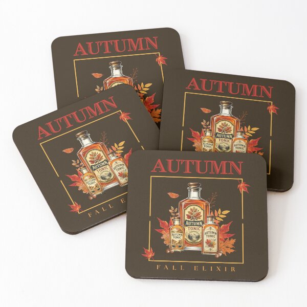 Item preview, Autumn Fall Elixir Vintage Apothecary Retro Botanical Advertisement designed and sold by KaBaRen.
