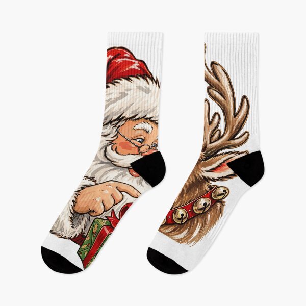 Item preview, Christmas Reindeer with Santa Claus North Pole Team designed and sold by JOSUQ.