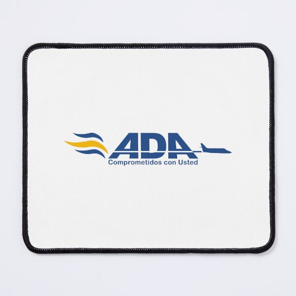 Item preview, ADA Aerolinea de Antioquia Colombia Airline Logo with Blue Letters and Yellow Wing Swirl designed and sold by Laura  W Hoover.