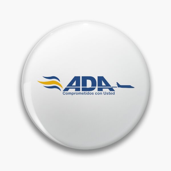 Item preview, ADA Aerolinea de Antioquia Colombia Airline Logo with Blue Letters and Yellow Wing Swirl designed and sold by Laura  W Hoover.
